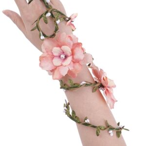 FRESHME Renaissance Fairy Floral Arm Wrap - 1 PC Elf Bracelet Mother Nature Costume Poison Ivy Costume Renfaire Accessor