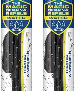 Rain-X 810363 Repellency Water Repellent Wiper Blades, 22" Windshield Wipers (Pack of 2), All Weather Streak-Free for En