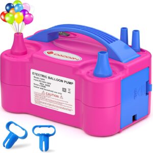 IDAODAN Electric Balloon Pump, Portable Electric Balloon Blower Machine Inflator Air Pump for Party Decorations