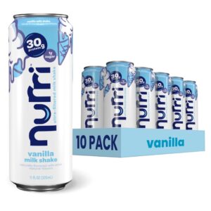 Nurri 30g Protein Ultra Filtered Milk Shake, Vanilla, 10-11 fl oz Cans