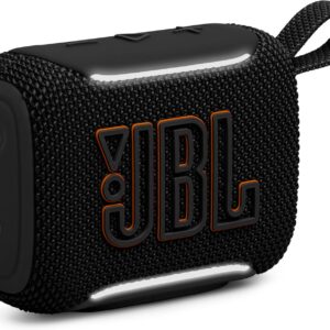JBL Go 5 Portable Bluetooth Speaker, Waterproof and Dustproof - Black