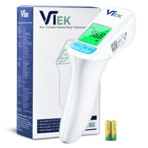 Medical Grade FSA-HSA Eligible No-Touch Forehead Thermometer for Adults and Kids, 2-in-1 Digital Baby Thermometer with F
