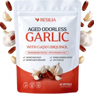 Resilia Odorless Aged Garlic Softgels (60 Count)