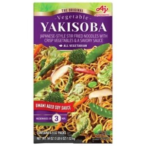 Ajinomoto Yakisoba with Vegetables, All Natural, 9 oz, 6-count