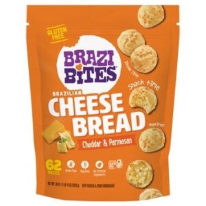 Brazi Bites Brazilian Cheddar & Parmesan Cheese Bread, 62-count