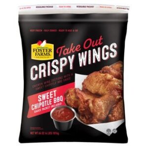 Foster Farms Take Out Crispy Chicken Wings, Sweet Chipotle BBQ, 4 lbs