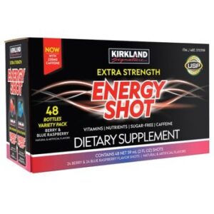 Kirkland Signature Extra Strength Energy Shot, 48 Bottles, 2 Ounces Each