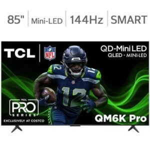 TCL 85" Class - QM6K Pro Series - 4K UHD QD-Mini LED Smart TV - Allstate 3-Year Protection Plan Bundle Included for 5 Y