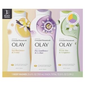 Olay Essential Botanical Body Wash, 23.6 fl oz, 3-pack