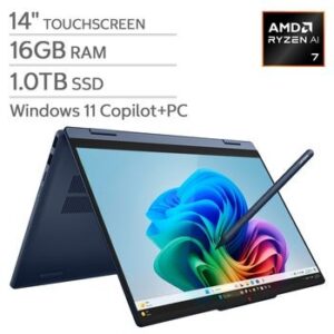 Lenovo IdeaPad 5 2-in-1 14" Touchscreen Laptop - Ryzen AI 7 445 Processor - WUXGA (1920 x 1200) - 16GB RAM - 1TB SSD -