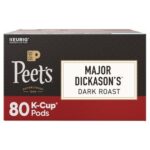 Peet's Coffee Major Dickason’s K-Cup Coffee Pods, 80-count