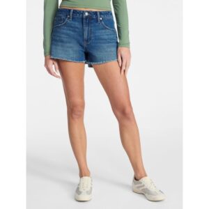 No Boundaries Mid-Rise Denim Shorts, 3 in Inseam, Women's 00-20