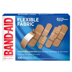 Bandage, Adh Band-Aid Flexiblefabric (100/Bx) – Box of 100