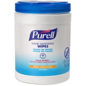 Purell Hand Sanitizing Wipes – Citrus Scent / 0.13% Strength / Carton of 1