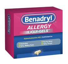 Benadryl Allergy Relief – 24 per Box / Box (Dosage Form - Capsule) / Carton of 24 (Strength - 25 mg Strength)
