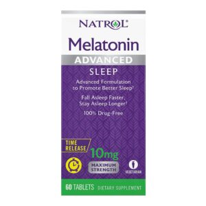Natrol Melatonin Sleep Supplement – 10 mg Strength / 60 per Bottle / 1 Each